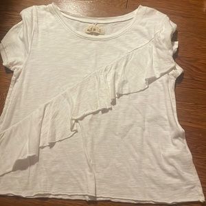 hollister ruffle tee